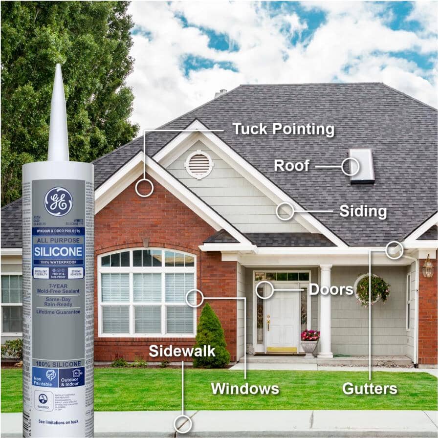 Window & Door All Purpose Silicone Sealant - Clear, 298 ml