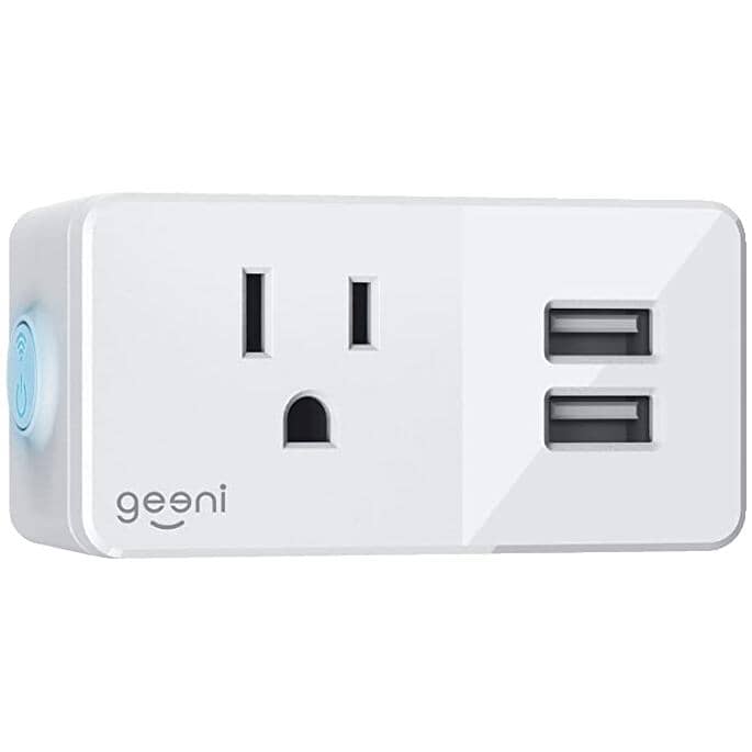 Switch & Charge Mini Smart Plug with 2 USB Ports