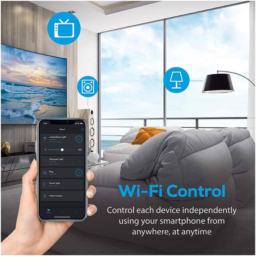 Switch & Charge Mini Smart Plug with 2 USB Ports