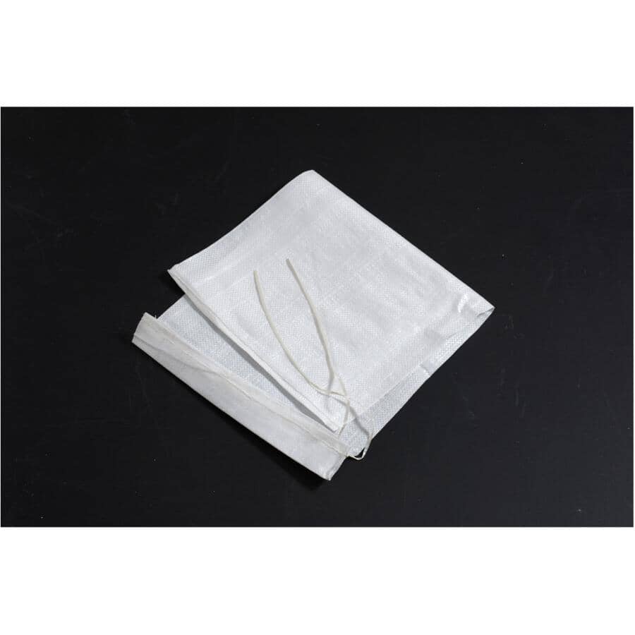 25 Pack 14" x 26" Poly Sand Bags, with Tie