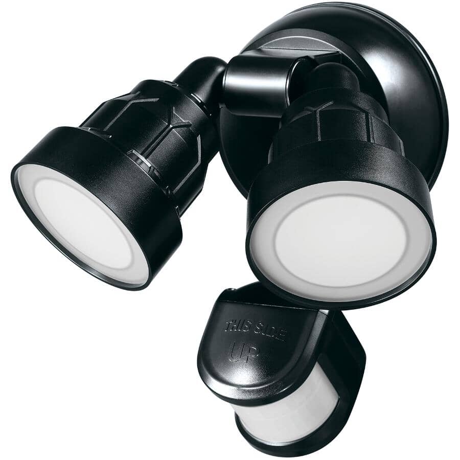 Twin Motion LED Security Light - Black, 1400 Lumens