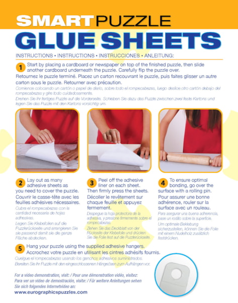 Smart Puzzle Glue Sheets