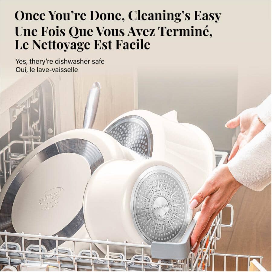 18 Piece Non-Stick Cookware Set with Glass Lids and Detachable Handles