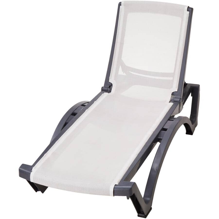 Grey Baja Sling Chaise Lounge
