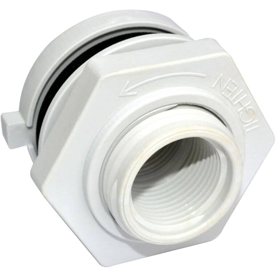 3/4" Nylon Bulkhead & Tank Adapter
