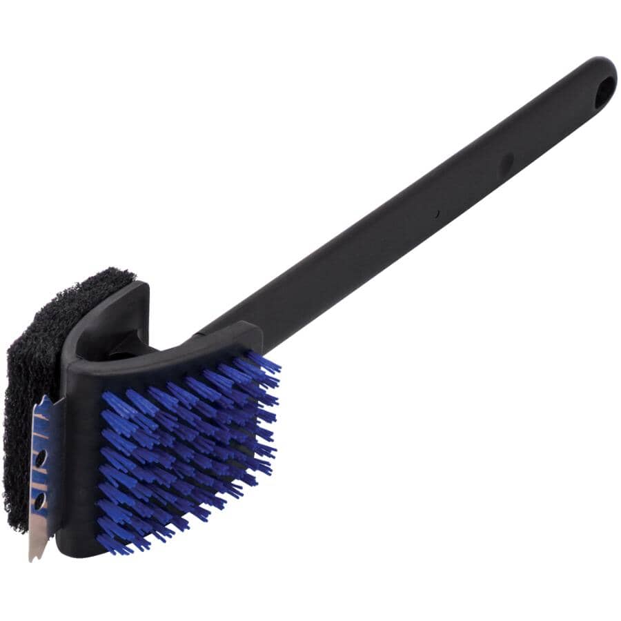 17" 3 in 1 Nylon Grill Brush