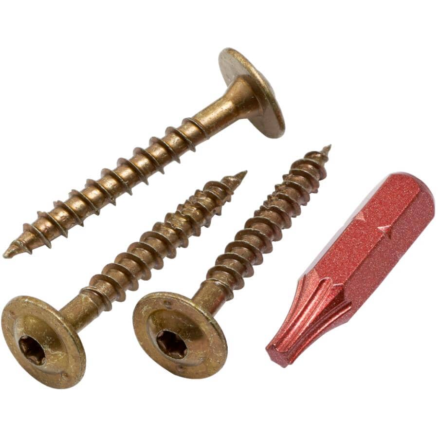 #8 x 1-1/4" Cabinet Screws - Low Profile, 100 Pack