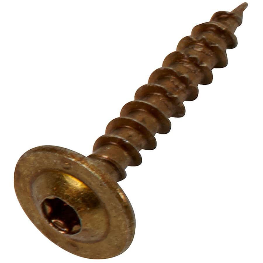 #8 x 1-1/4" Cabinet Screws - Low Profile, 100 Pack