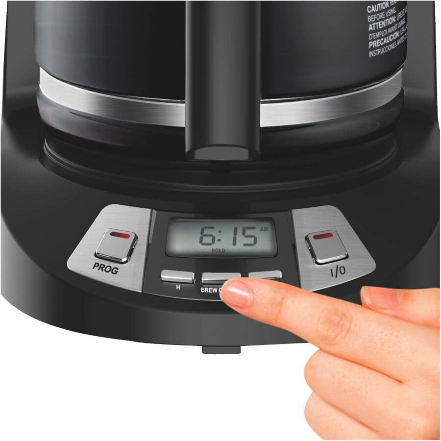 Programmable Drip Coffee Maker (46290C) - Stainless Steel & Black, 12 Cup