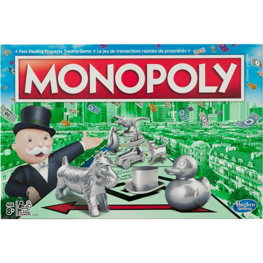 View of Monopoly Classic Board Game – Atkinson Home Hardware