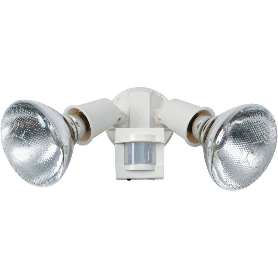 2 Light 110 Degree Motion Detector Security Light - White, 300W