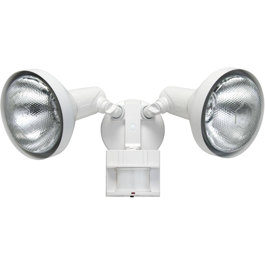 2 Light 180 Degree Motion Detector Security Light - White, 120W