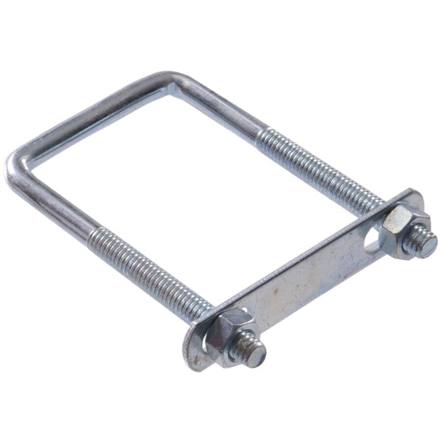 5/16" x 5" x 2" Square U Bolt - Zinc