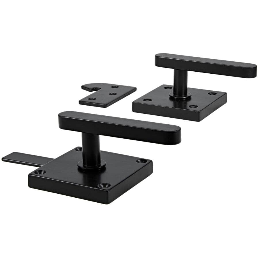 Ornamental Lever Latch - Black