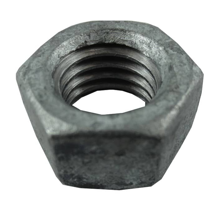 1/2"-13 #2 Galvanized Coarse Hex Nut