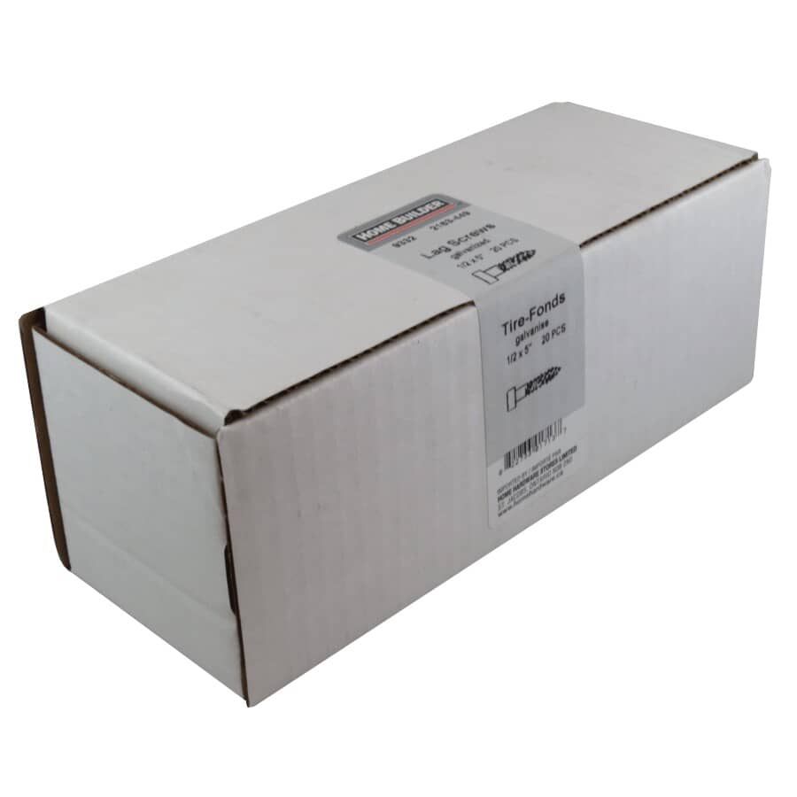 1/2" x 5" Galvanized Hex Lag Screw