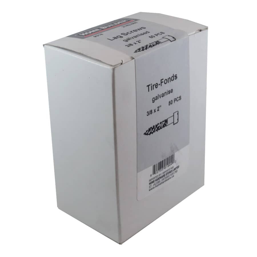 3/8" x 2" Galvanized Hex Lag Screw