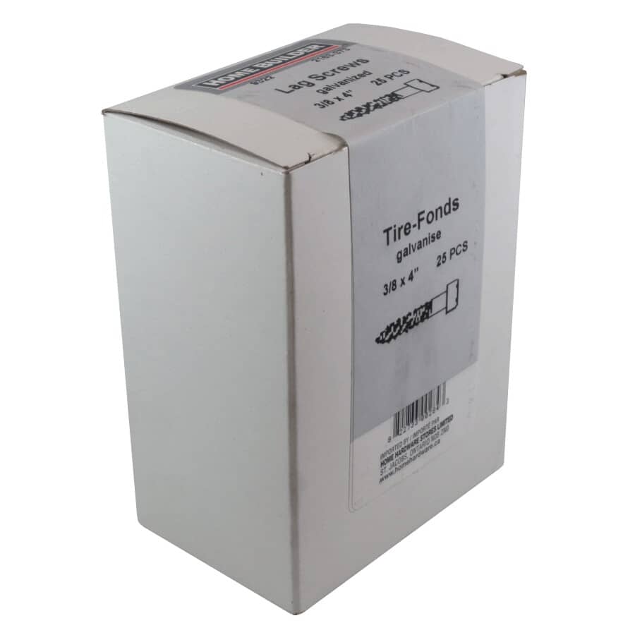 3/8" x 4" Galvanized Hex Lag Screw