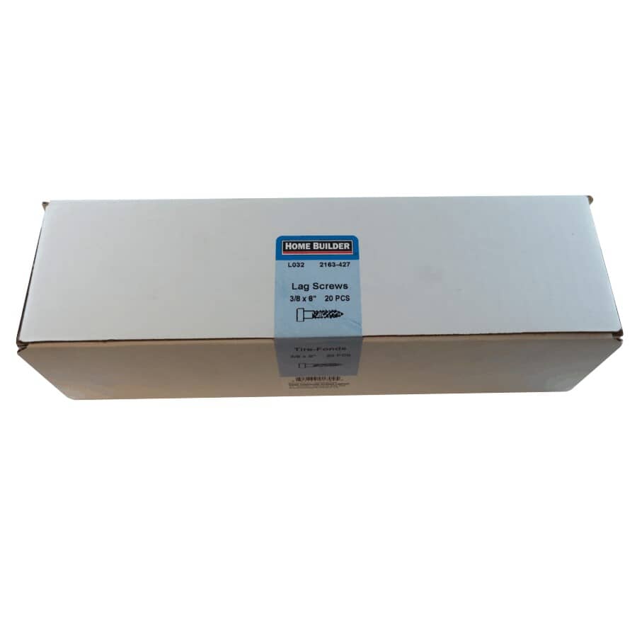 3/8" x 8" Zinc Plated Hex Lag Screw