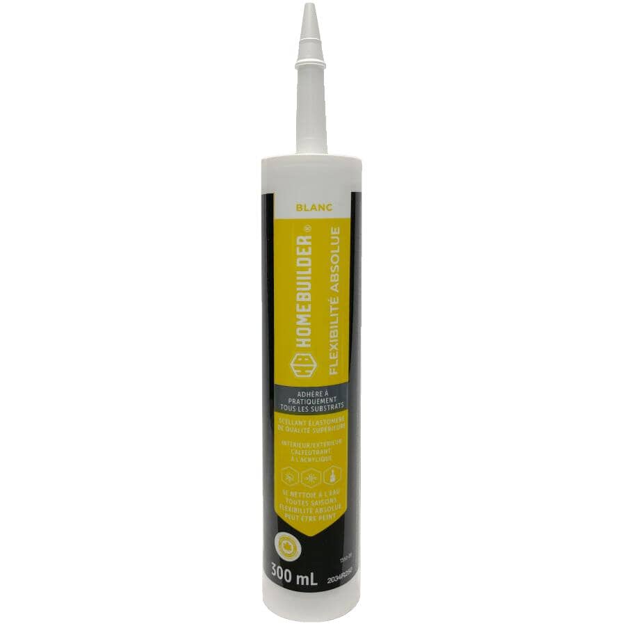 Total Stretch Acrylic Caulking - White, 300 ml
