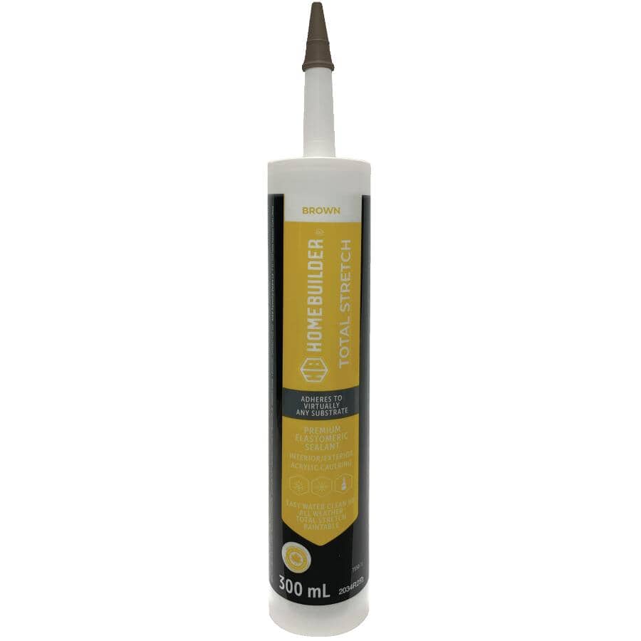 Total Stretch Acrylic Caulking - Brown, 300 ml