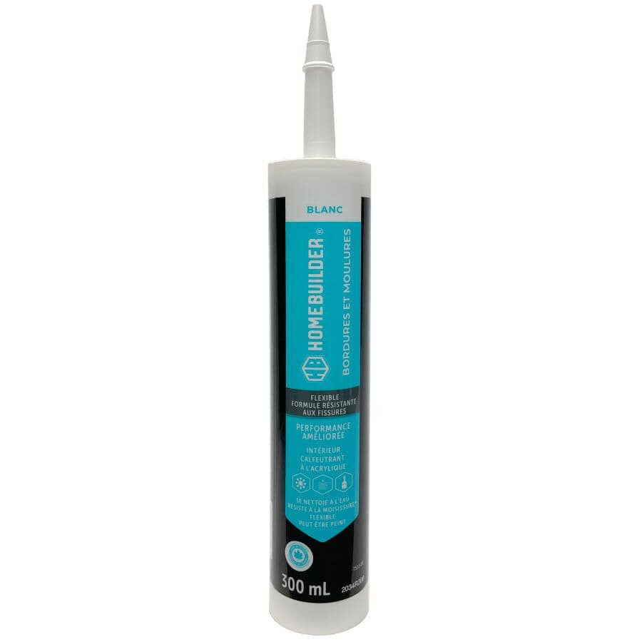 Trim & Moulding Interior Acrylic Caulking - White, 300 ml