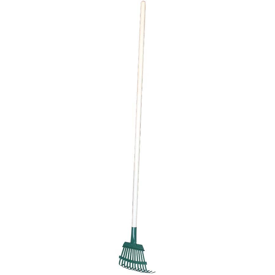 11 Tines Steel Shrub Rake with 48" Hardwood Handle