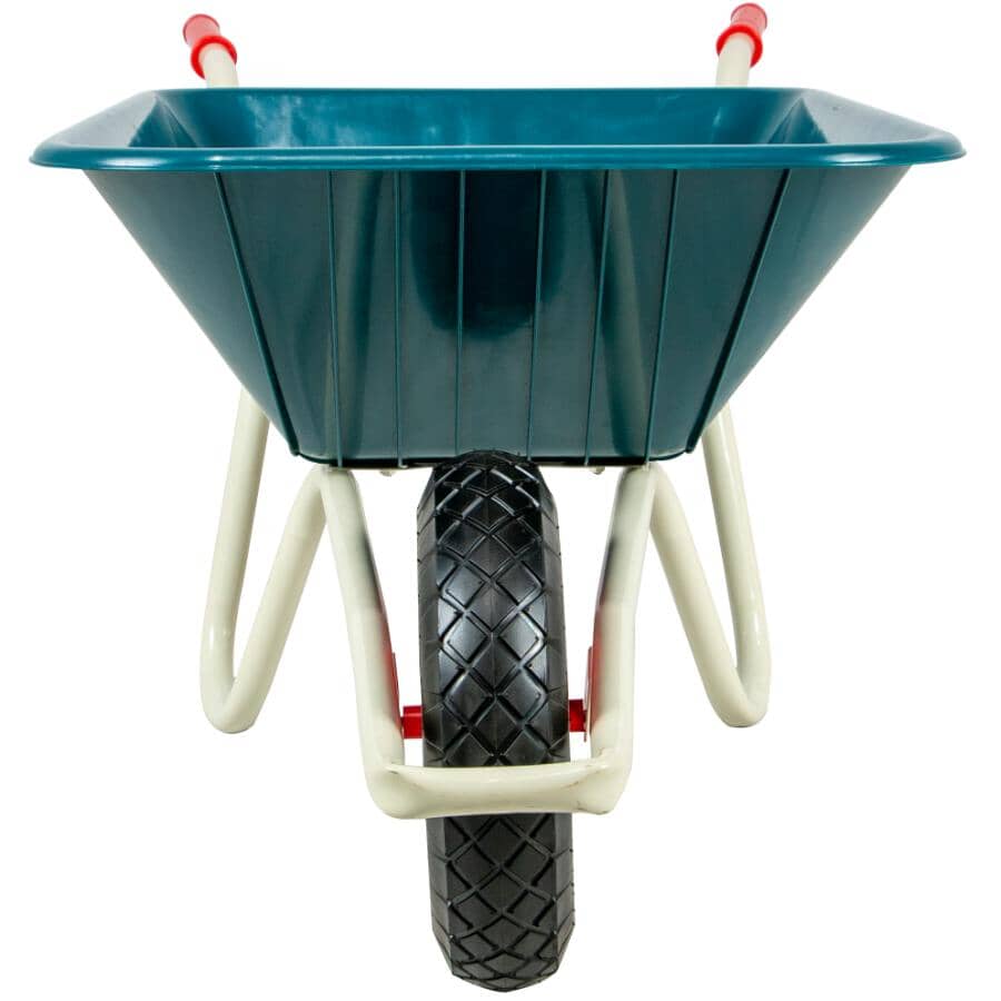 4 Cu. Ft Poly Tray Wheelbarrow