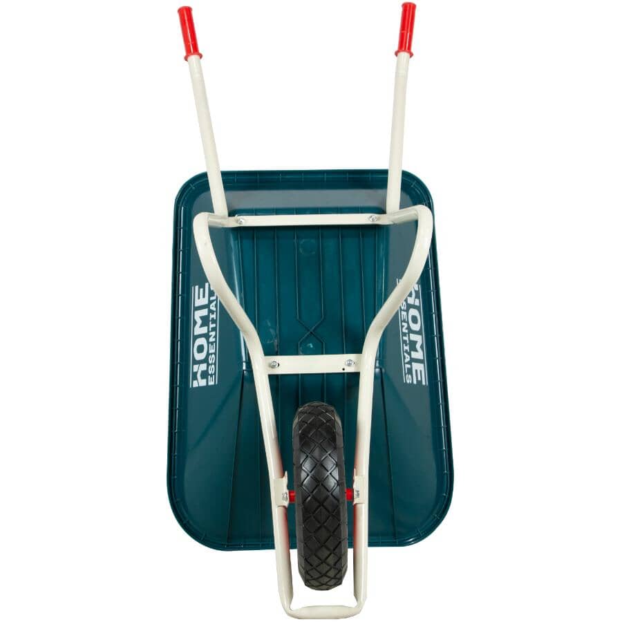 4 Cu. Ft Poly Tray Wheelbarrow