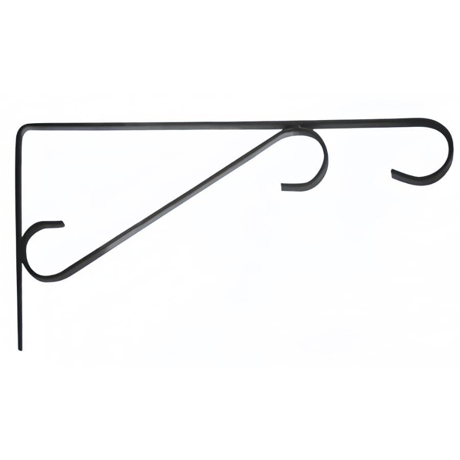 6" x 9" Black Metal Indoor/Outdoor All Purpose Shelf and Planter Bracket