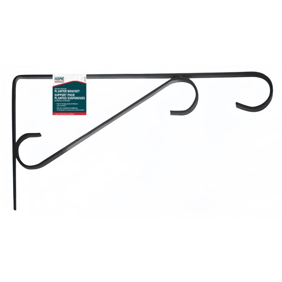 6" x 9" Black Metal Indoor/Outdoor All Purpose Shelf and Planter Bracket