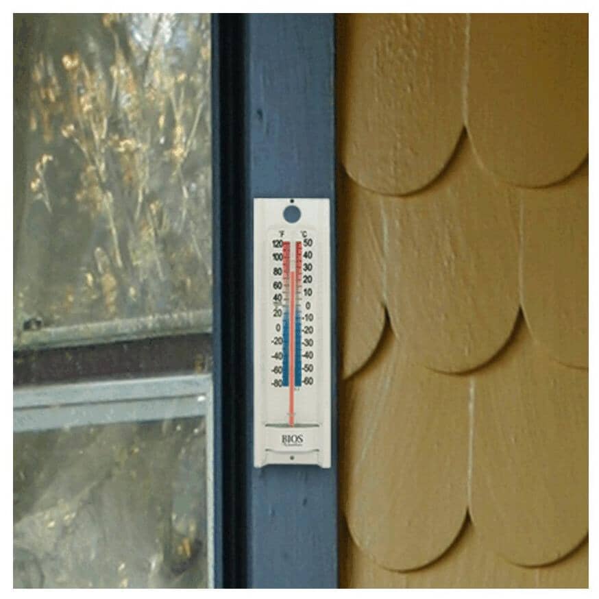 9" Indoor/Outdoor Aluminum Wall Thermometer