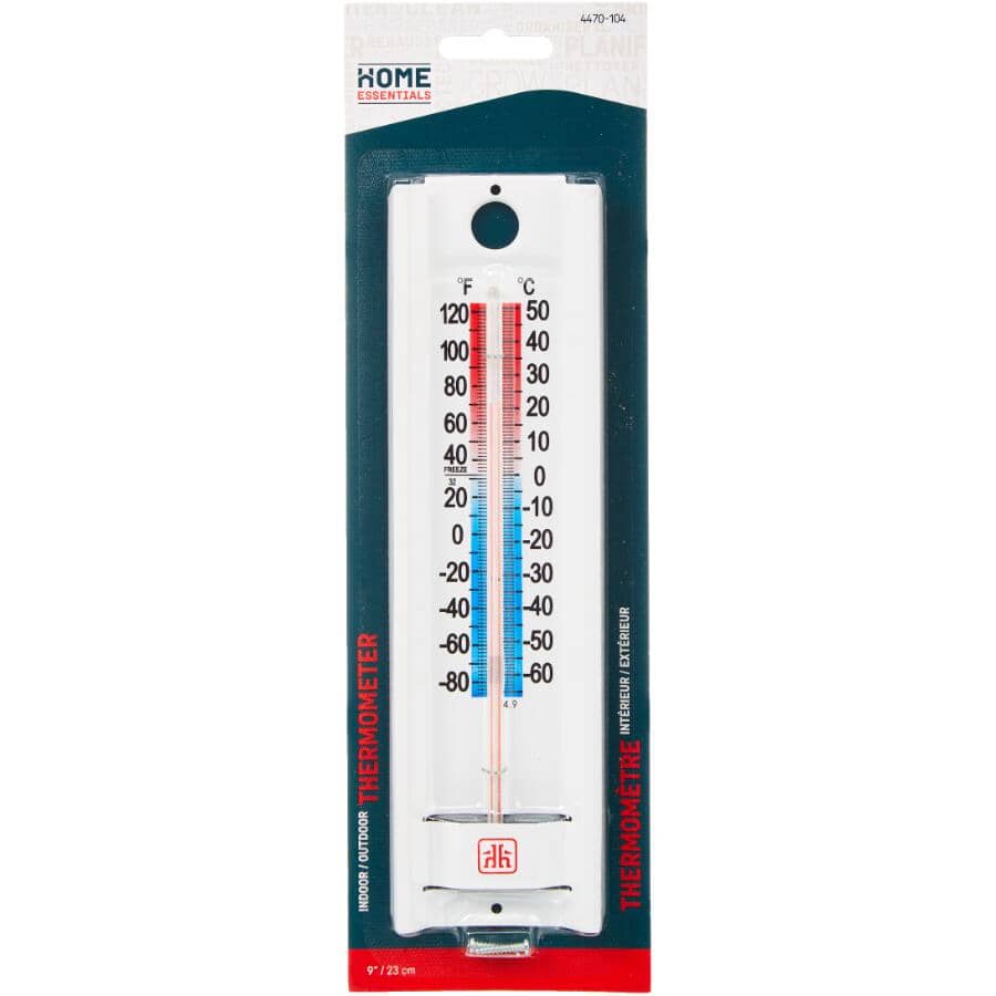 9" Indoor/Outdoor Aluminum Wall Thermometer