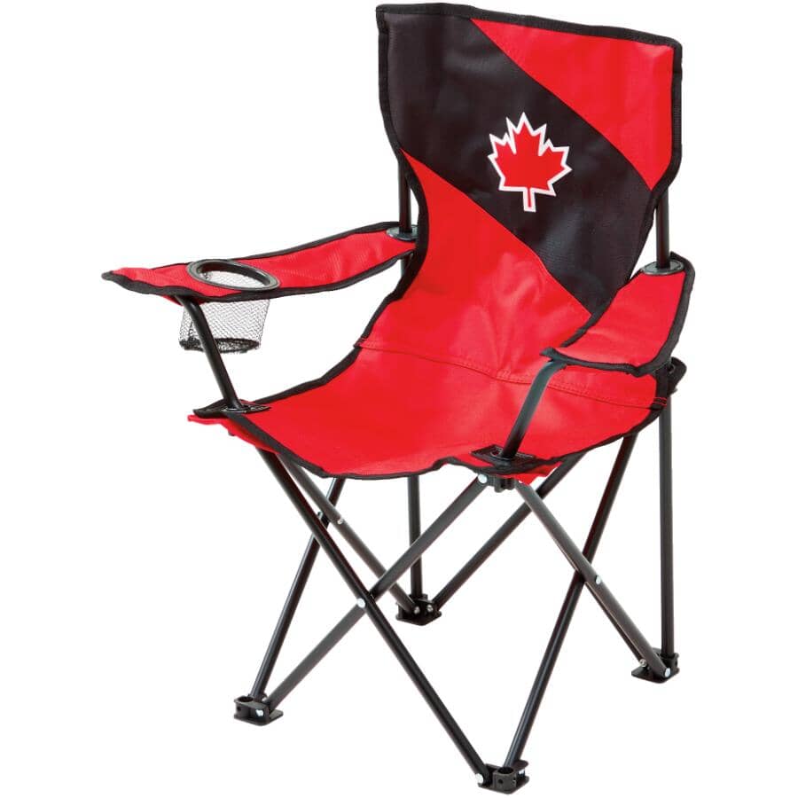 Adult Canada Day Camp Chair - Red/Black