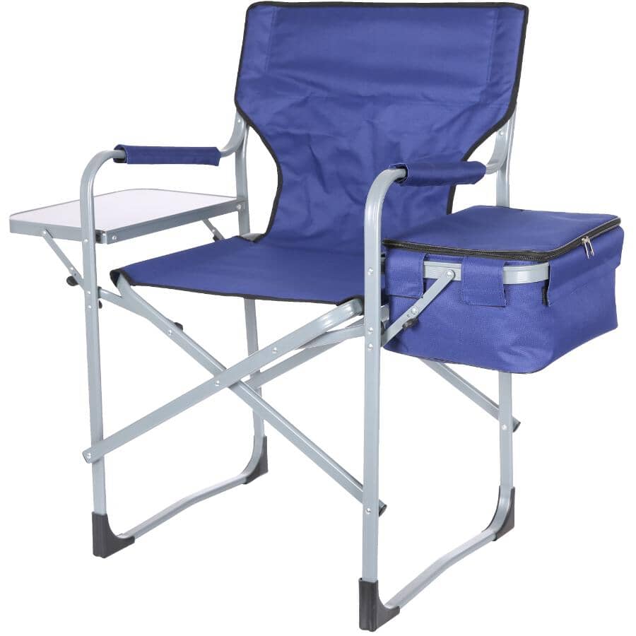 Aluminum Directors Camping Chair - with Side Table and Cooler