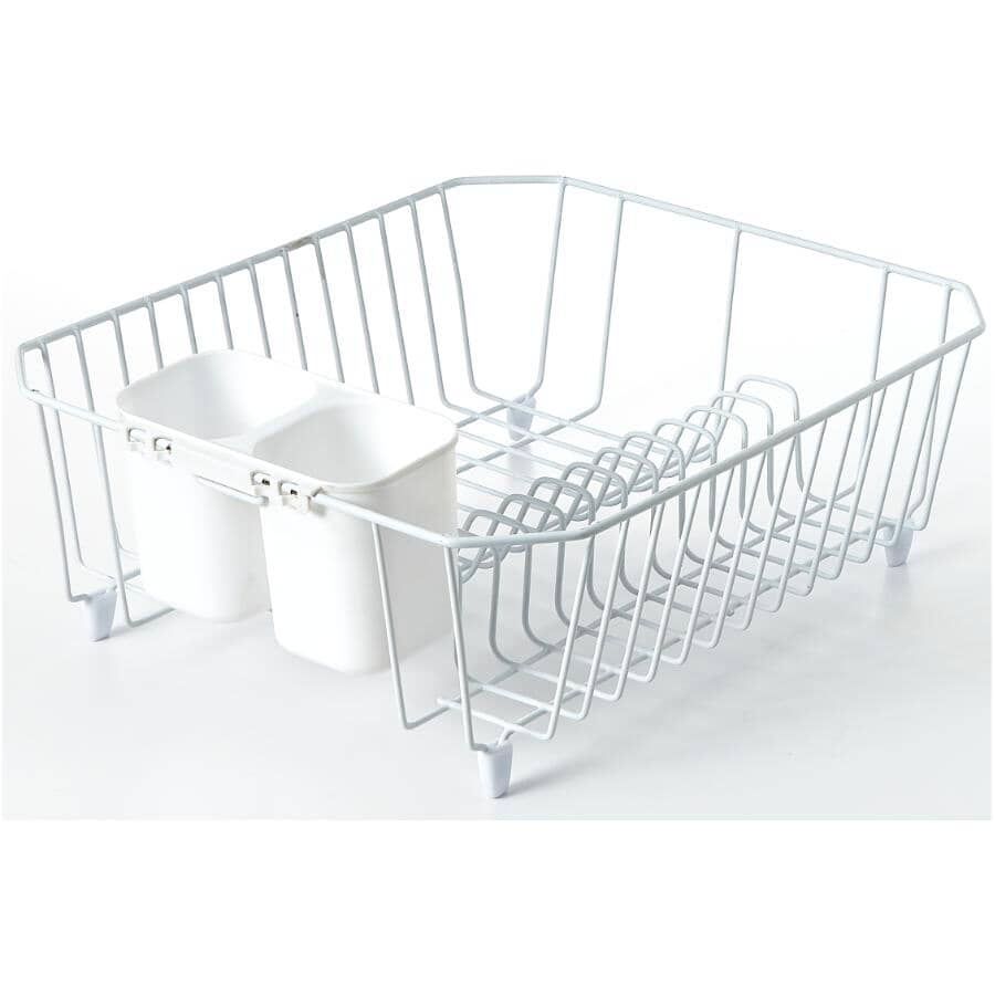 Dish Drainer - White, 12.4" x 13.8"