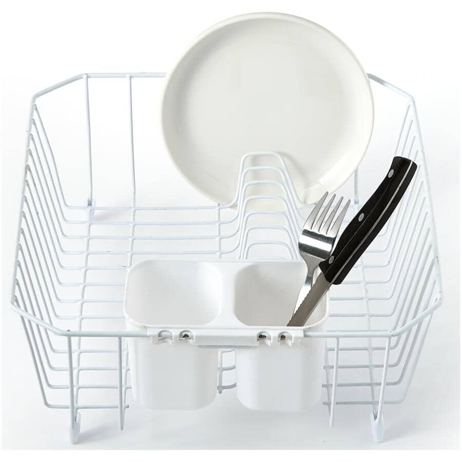 Dish Drainer - White, 12.4" x 13.8"