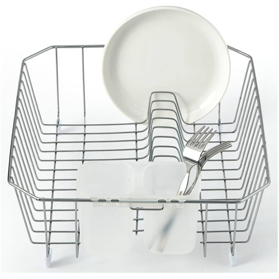 Dish Drainer - Chrome, 12.4" x 13.8"