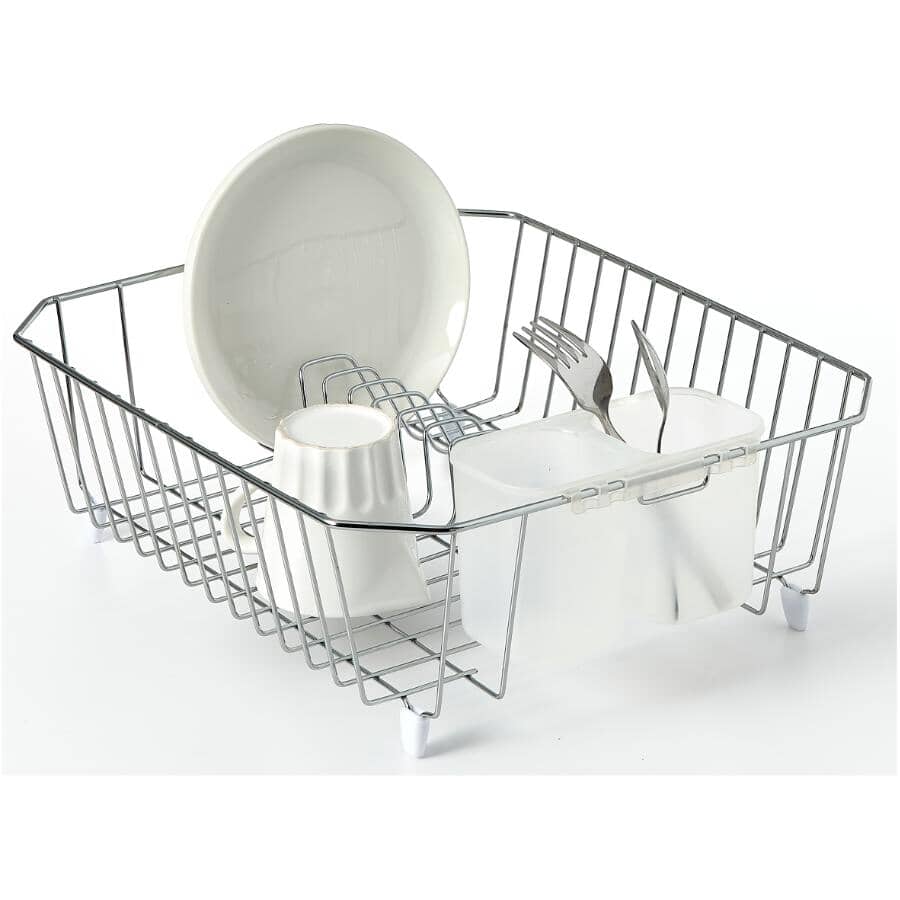 Dish Drainer - Chrome, 12.4" x 13.8"