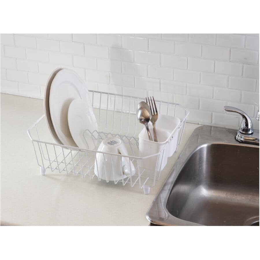 Dish Drainer - White, 12.4" x 13.8"