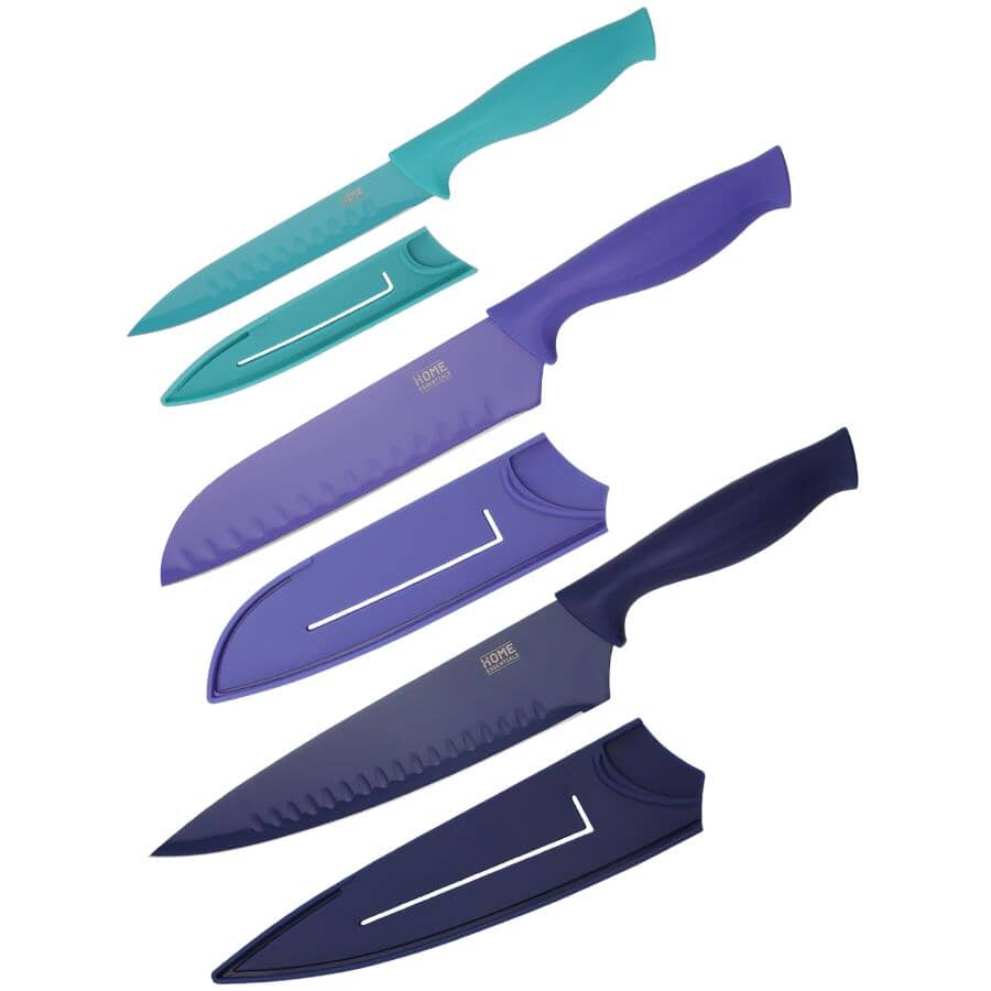 Kitchen Knife Set with Sheath - 3 Piece