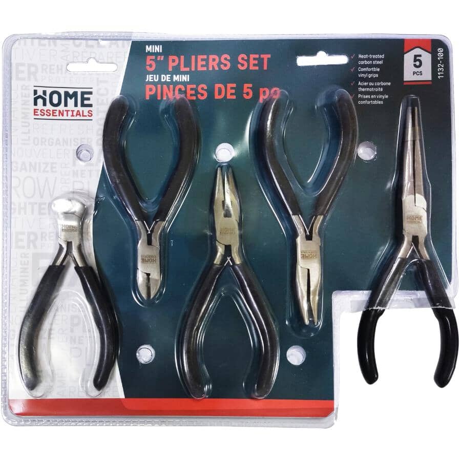 Mini Pliers Set - 5 Piece