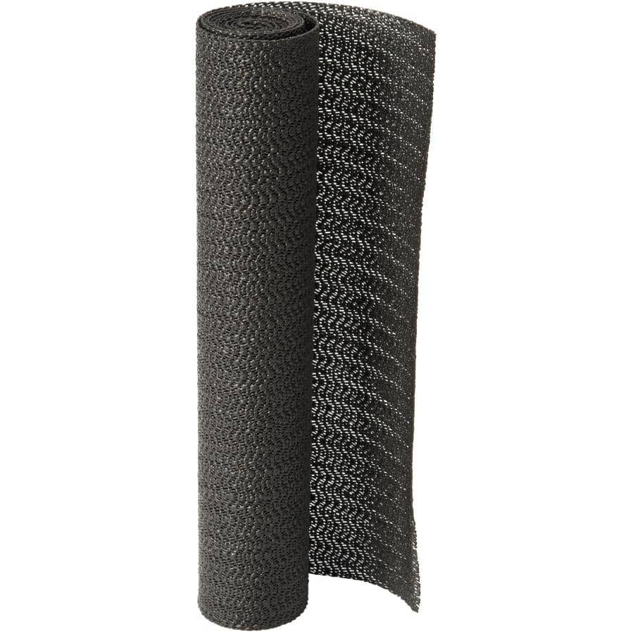 Non-Slip Vinyl Grip Liner - Charcoal, 12" x 5'