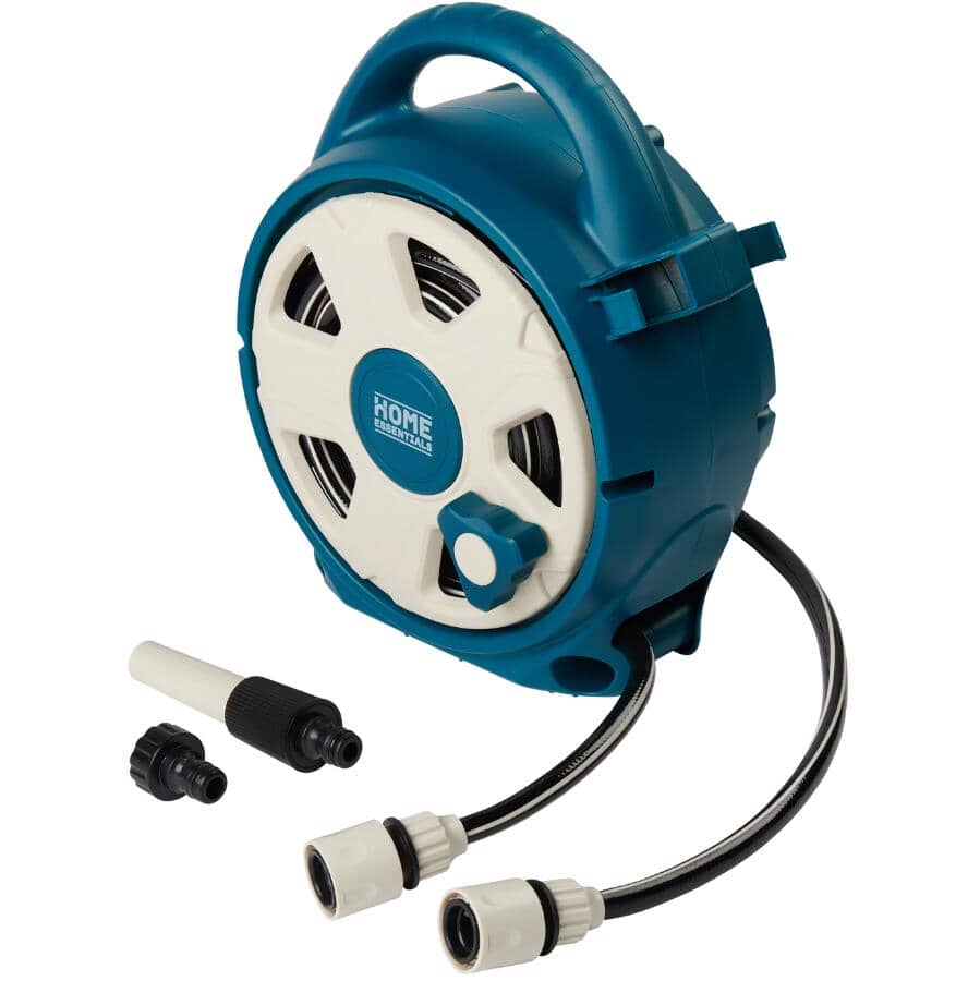 Portable Garden Hose Reel with Complete Kit - 10m 3/8"
