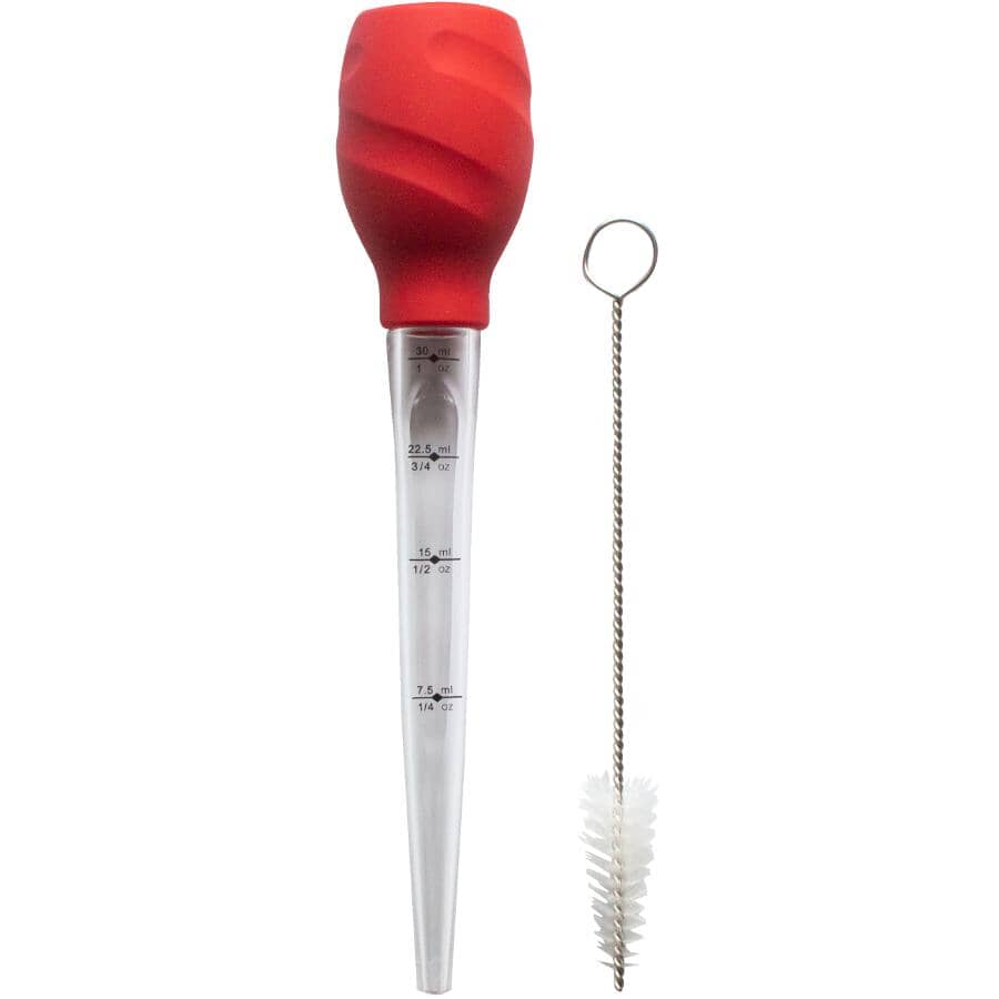 Silicone Baster with Brush