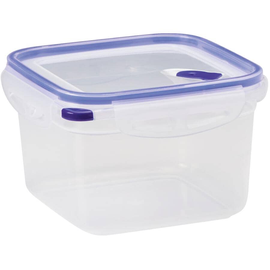 Square Plastic Stackable Container - 1.7 L