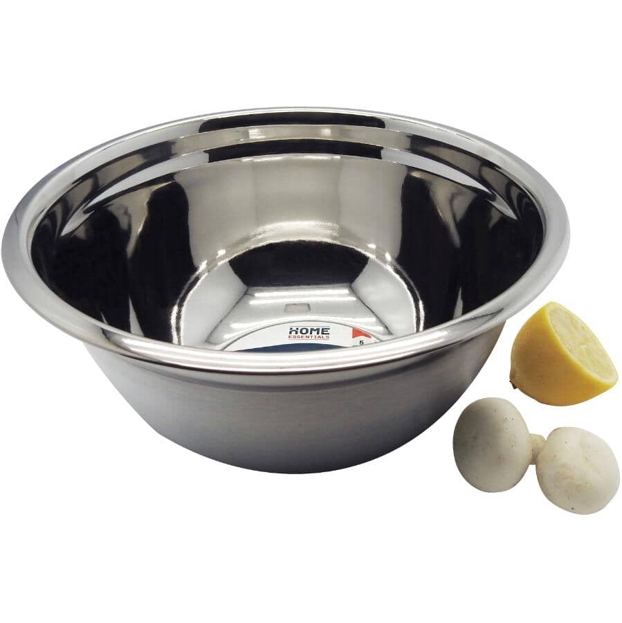 Stainless Steel Deep Mixing Bowl - 5 Qt