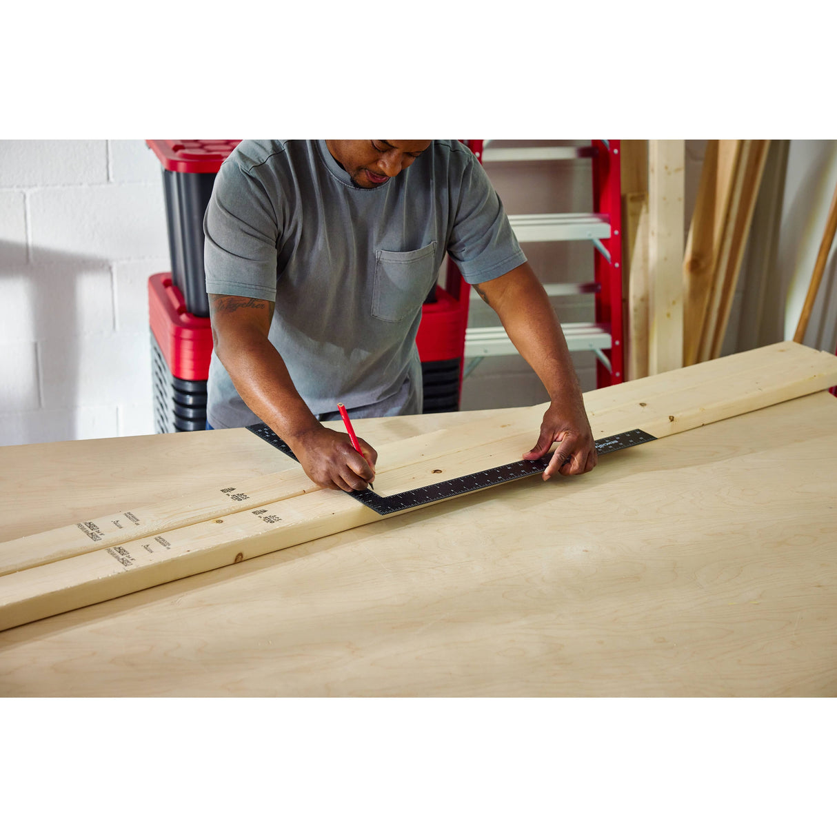 Carpenter Pencils - with Sharpener, 10 Pack