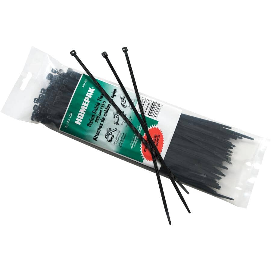 Cable Ties with UV Protection - 11", 100 Pack