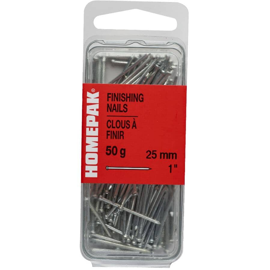 50g 1" x 17 Ga. 25mm Finishing Nails
